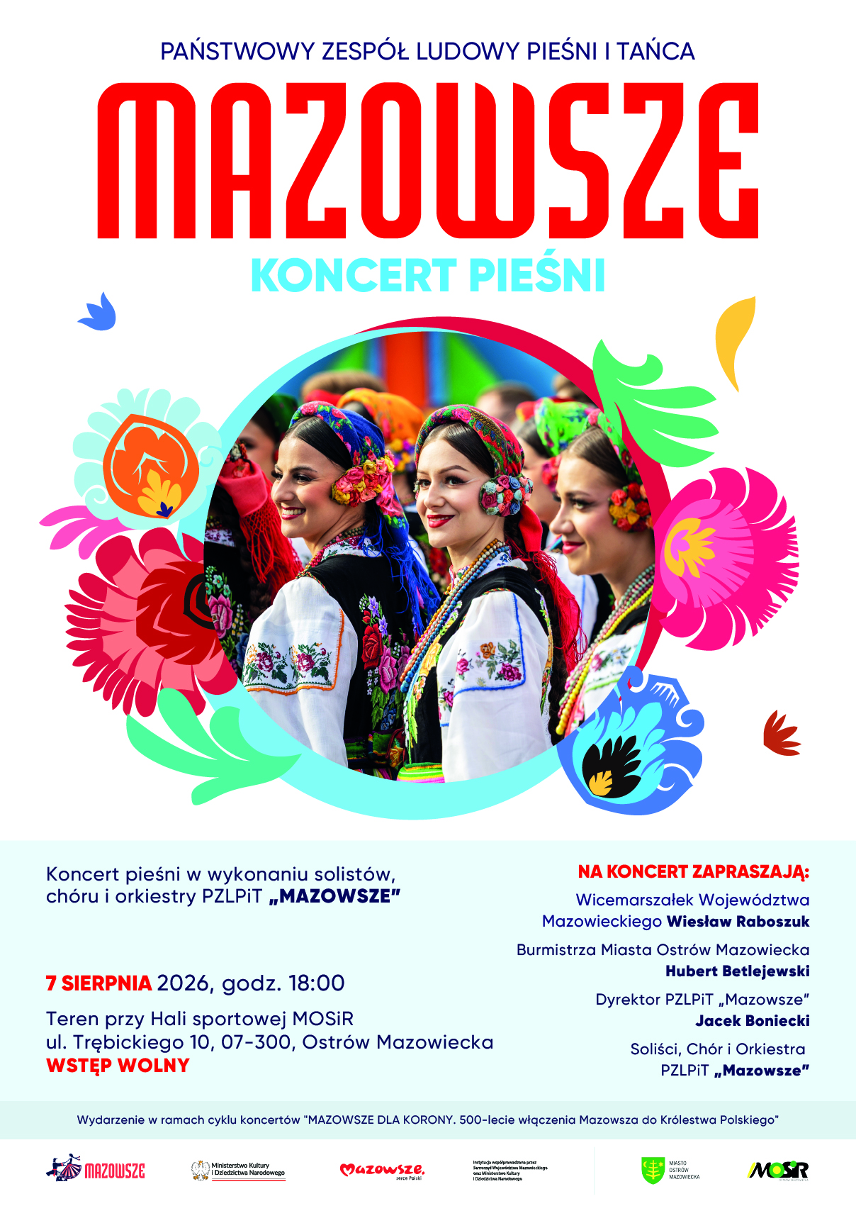 Plakat Państwowy Zespół Ludowy Pieśni i Tańca „Mazowsze”