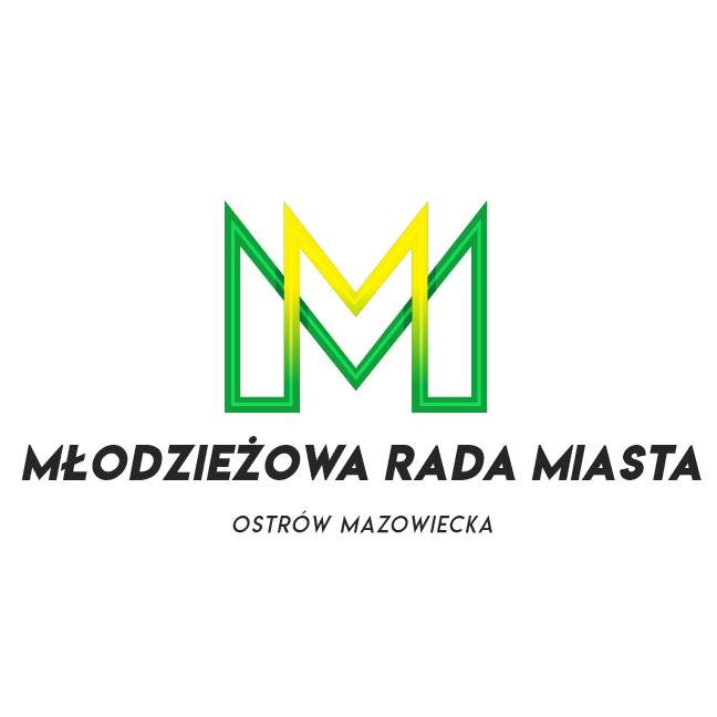 napis zielono zółty m