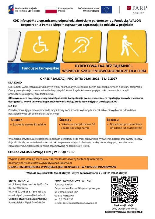 plakat informacyjny