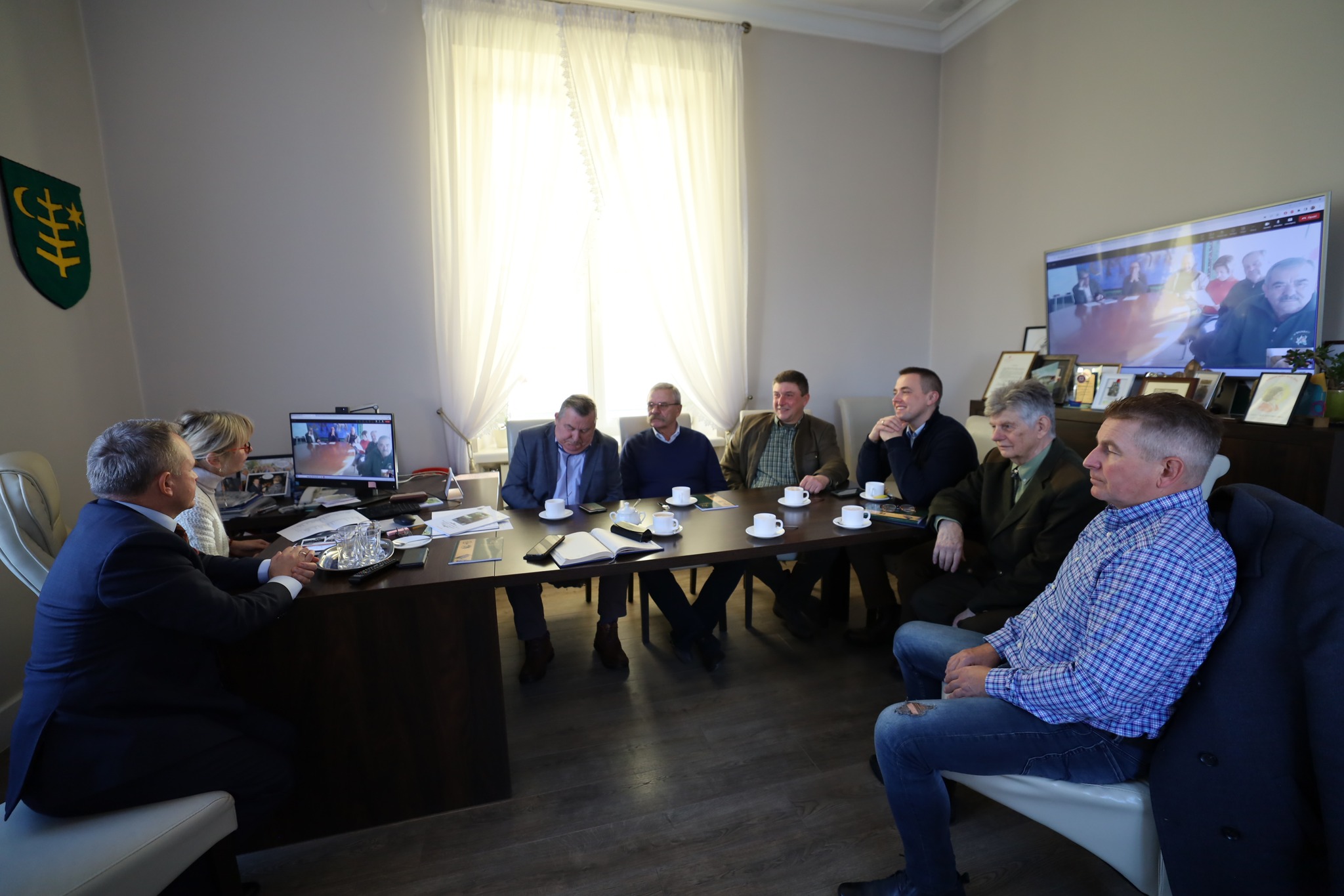  Spotkanie online dwóch miast bliźniaczych Ostrów Mazowiecka i Brembate di Sopra.