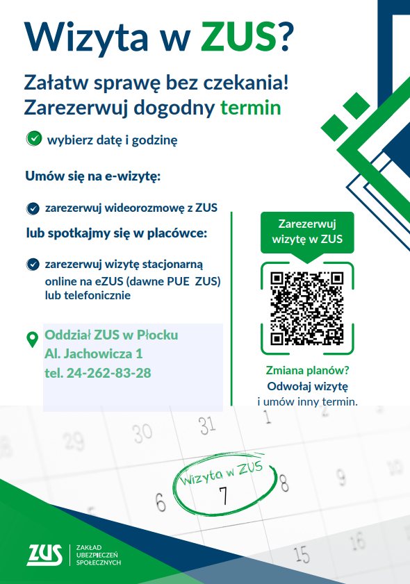plakat informacyjny