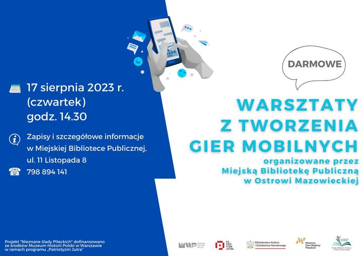 Warsztaty z tworzenia gier mobilnych, Muzeum Dom Rodziny Pileckich 