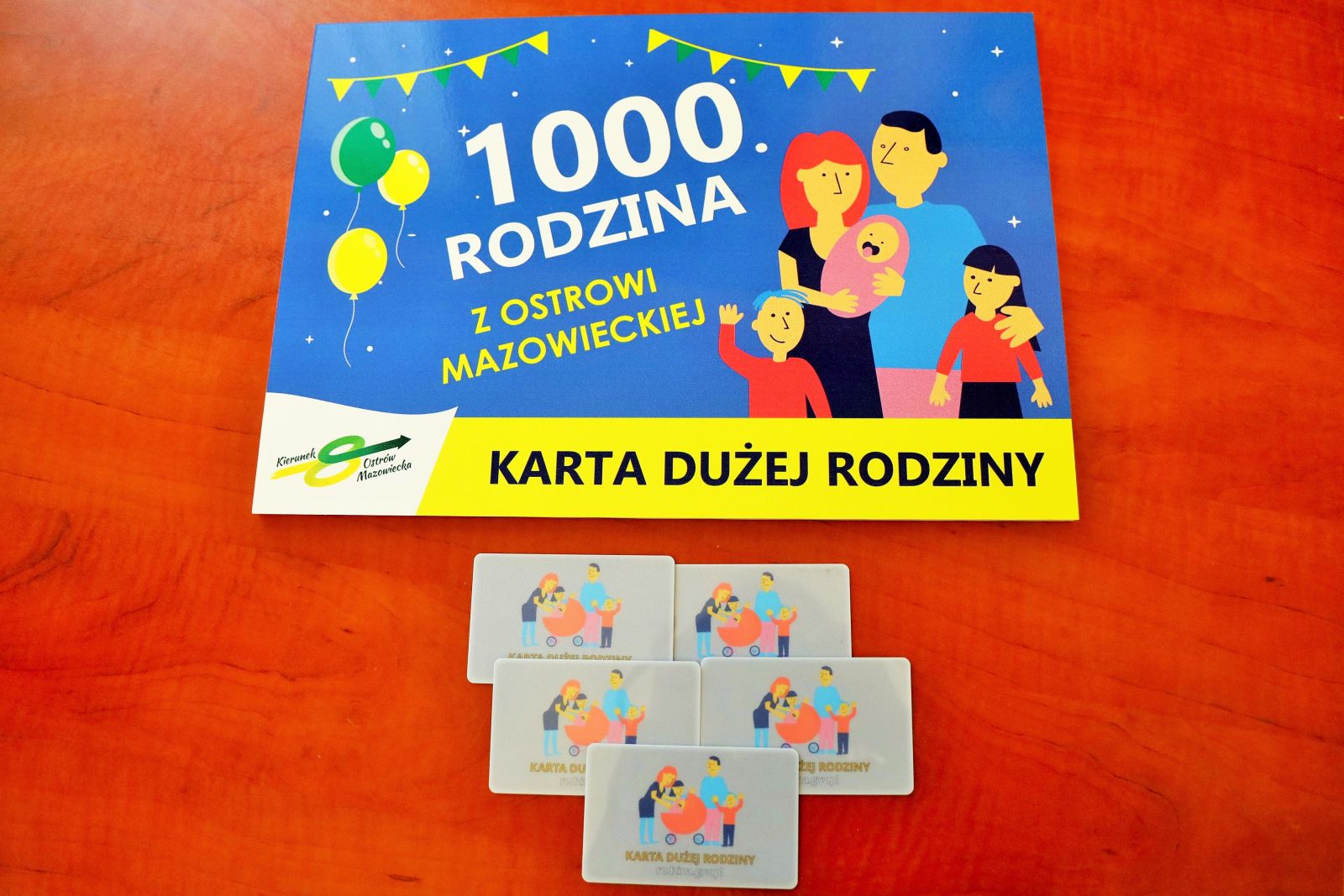 karta z rodziną