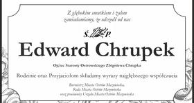 Zmarł Edward Chrupek