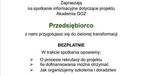 Zapraszamy na bezpłatne szkolenia i doradztwo w ramach Akademii GOZ