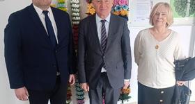 Burmistrz Hubert Betlejewski na I Forum Bezpieczeństwa w Lelisie.